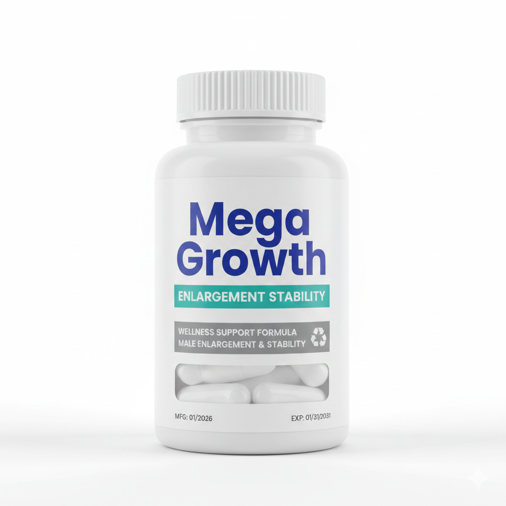 Mega Growth Supplement Bottle